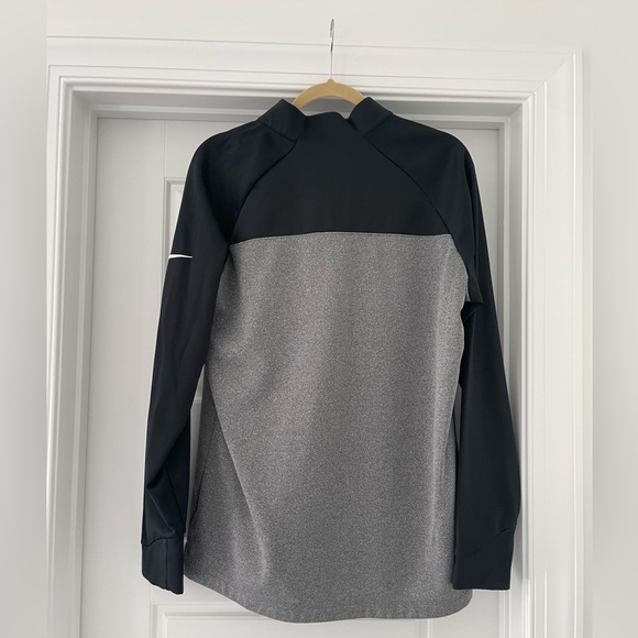 Duke Football Nike Black & Gray Quarter Zip - Picture 2 of 3